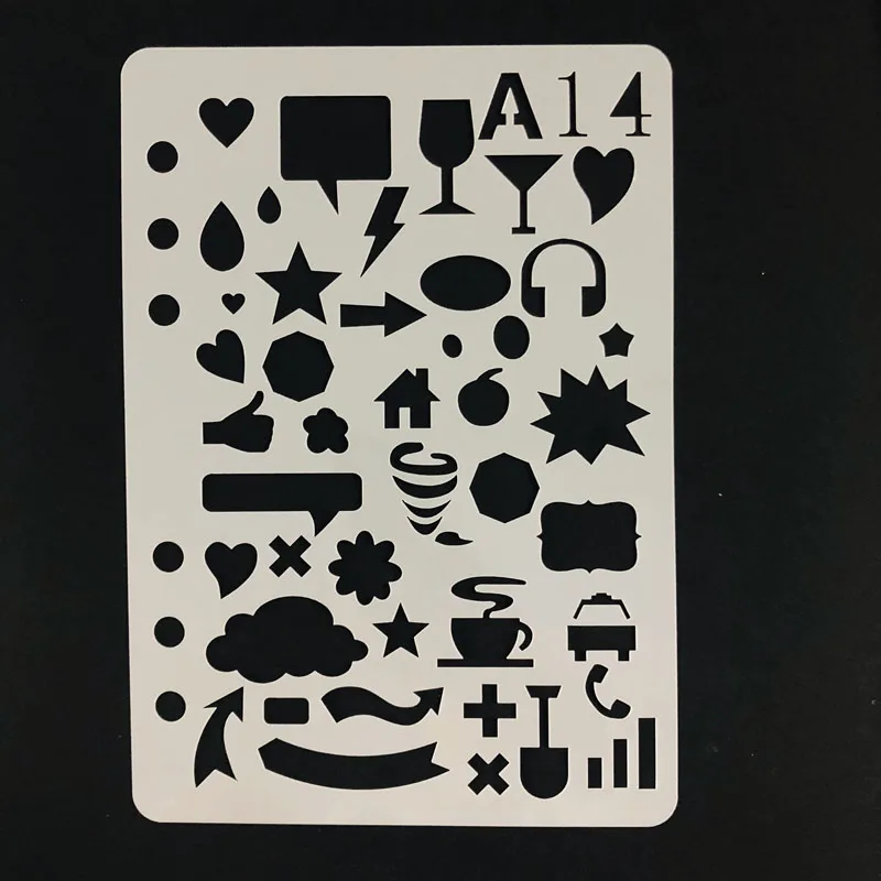 Daily Life Picture Soft Plastic Stencil Planner DIY Drawing Hollow Template for Diary Notebook Scrapbook Craft Cutting Dies
Daily Life Picture Soft Plastic Stencil Planner DIY Drawing Hollow Template for Diary Notebook Scrapbook Craft Cutting Dies