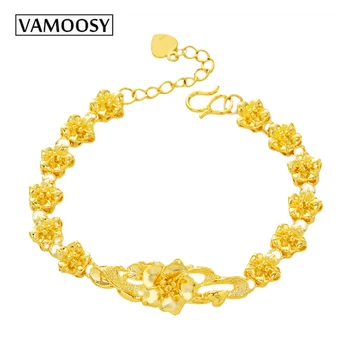 VAMOOSY 2018 New Fashion Copper Hand Carving Flower Women Bracelet Friendship Shiny Jewelry BOHO 24k Gold color Accessories
VAMOOSY 2018 New Fashion Copper Hand Carving Flower Women Bracelet Friendship Shiny Jewelry BOHO 24k Gold color Accessories