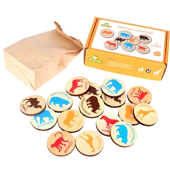 Wooden Words Cards Cartoon Animals Cognitive Learning Card Early Educational Toy for Children
Wooden Words Cards Cartoon Animals Cognitive Learning Card Early Educational Toy for Children