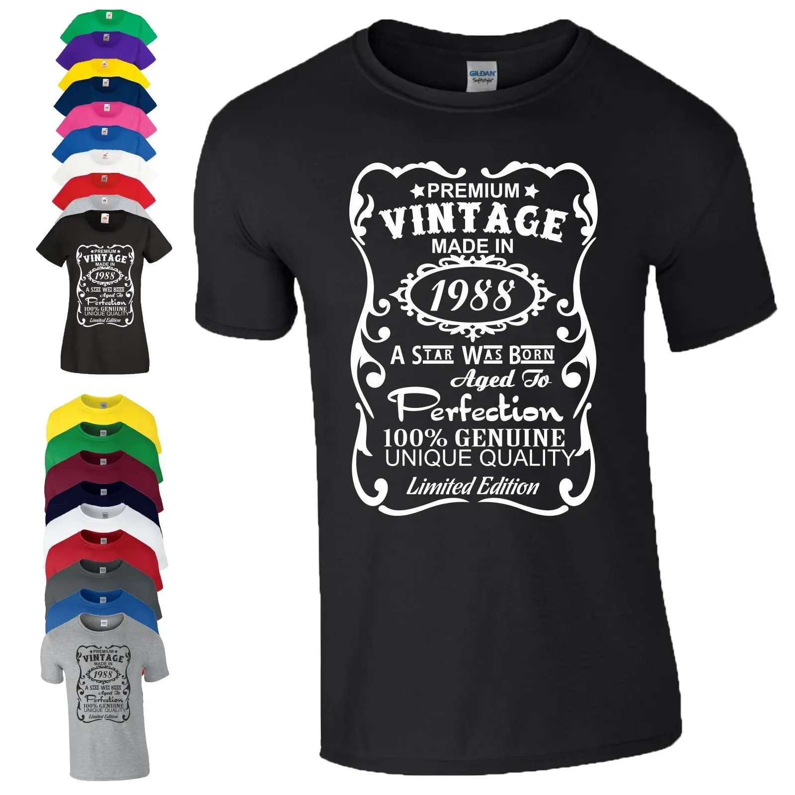 30th Birthday Gift T-Shirt Made in 1988 Vintage Star Age 30 Years Mens Ladies Top Tee 100% Cotton Humor Men Crewneck Tee Shirts
30th Birthday Gift T-Shirt Made in 1988 Vintage Star Age 30 Years Mens Ladies Top Tee 100% Cotton Humor Men Crewneck Tee Shirts