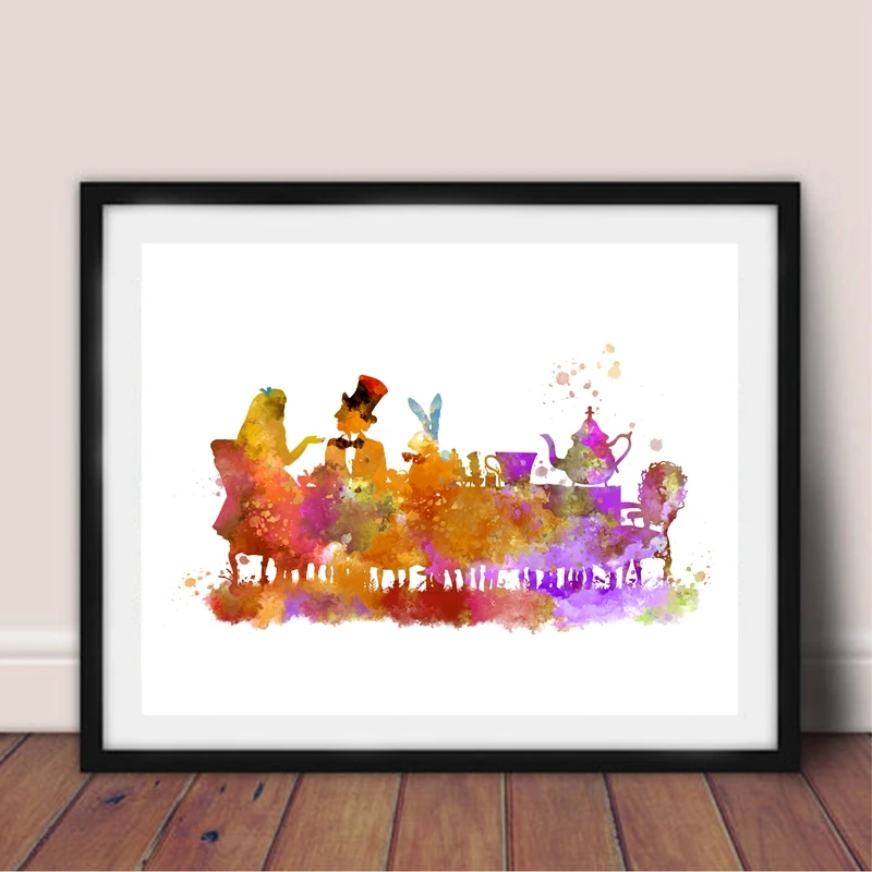 Alice Tea Party Canvas Prints Home Decor