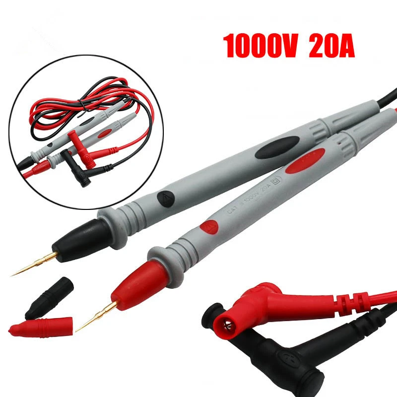 1 Pair Universal Probe Test Leads Pin for Digital Multimeter Needle Tip Meter Multi Meter Tester Lead Probe Wire Pen Cable 20A
1 Pair Universal Probe Test Leads Pin for Digital Multimeter Needle Tip Meter Multi Meter Tester Lead Probe Wire Pen Cable 20A