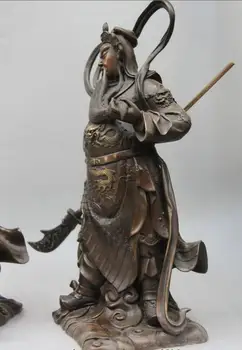 S1776 China Copper Bronze Dragon Sword Guan Gong Guanyu Veda Bodhisattva Buddha Statue
S1776 China Copper Bronze Dragon Sword Guan Gong Guanyu Veda Bodhisattva Buddha Statue