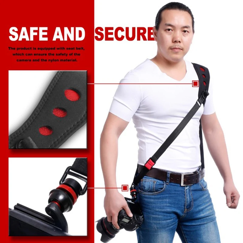 LYNCA AK-47 SLR Camera Strap Quick Release Neck Strap Comfort Release for DSLR SLR Camera DV Video Camera
LYNCA AK-47 SLR Camera Strap Quick Release Neck Strap Comfort Release for DSLR SLR Camera DV Video Camera