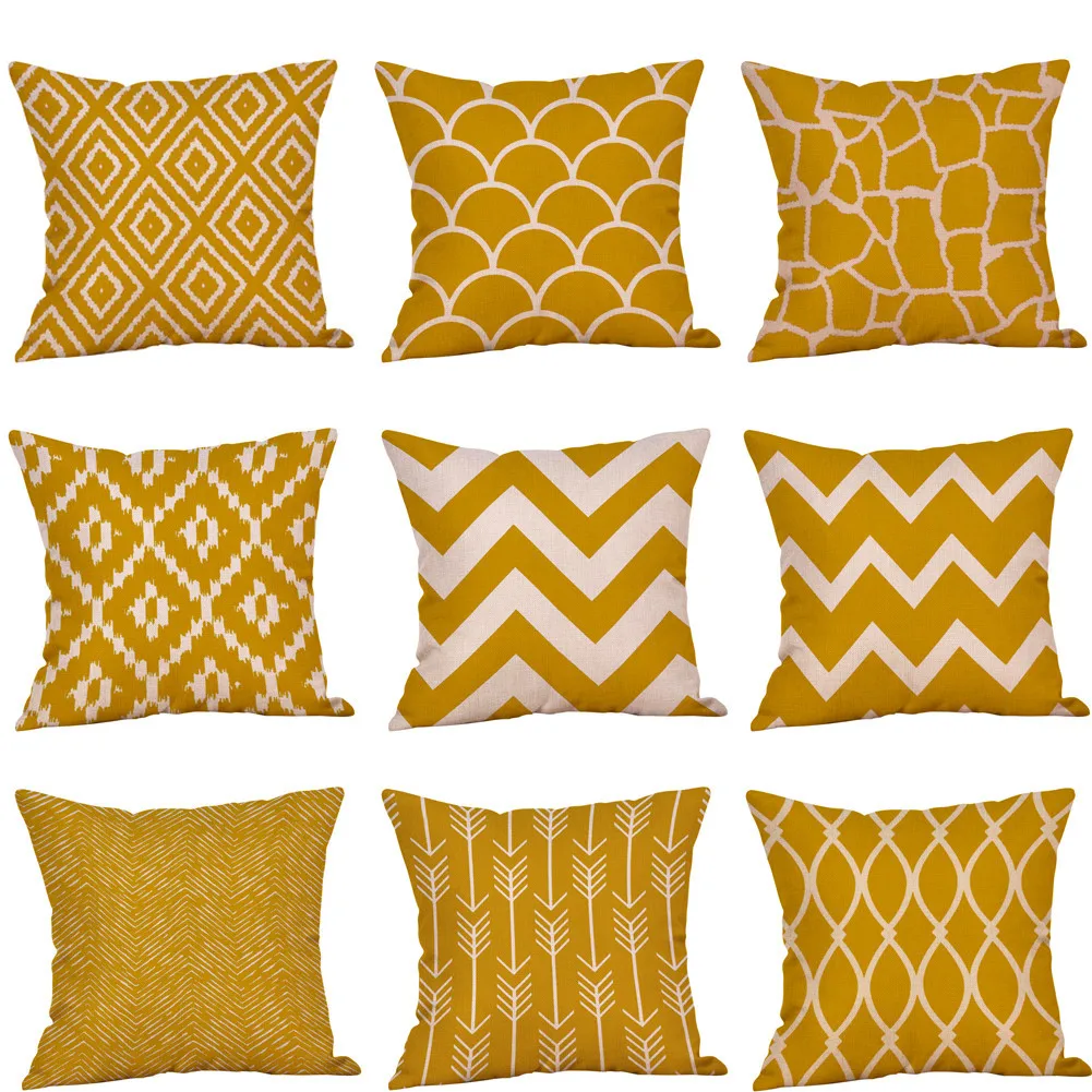Cojines Housse de Coussin Mustard Pillow Case Yellow Geometric Fall Autumn Cushion Cover Decorative Funda Cojin Kussenhoes
Cojines Housse de Coussin Mustard Pillow Case Yellow Geometric Fall Autumn Cushion Cover Decorative Funda Cojin Kussenhoes