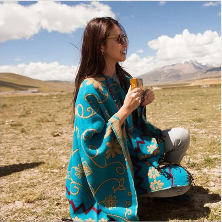 Women Tibetan Shawl Nepal Imitation Cashmere Shawl Sunflower Ethnic Style Sweater Irregular Tassel Open Shawl
Women Tibetan Shawl Nepal Imitation Cashmere Shawl Sunflower Ethnic Style Sweater Irregular Tassel Open Shawl