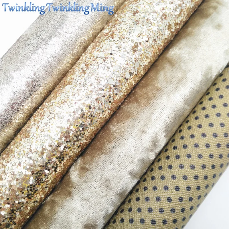GOLD Glitter Fabric, Iridescent Faux Leather Fabric, Dots Synthetic Leather, Velvet For Bows A4 8"x11" Twinkling Ming XM172
GOLD Glitter Fabric, Iridescent Faux Leather Fabric, Dots Synthetic Leather, Velvet For Bows A4 8"x11" Twinkling Ming XM172