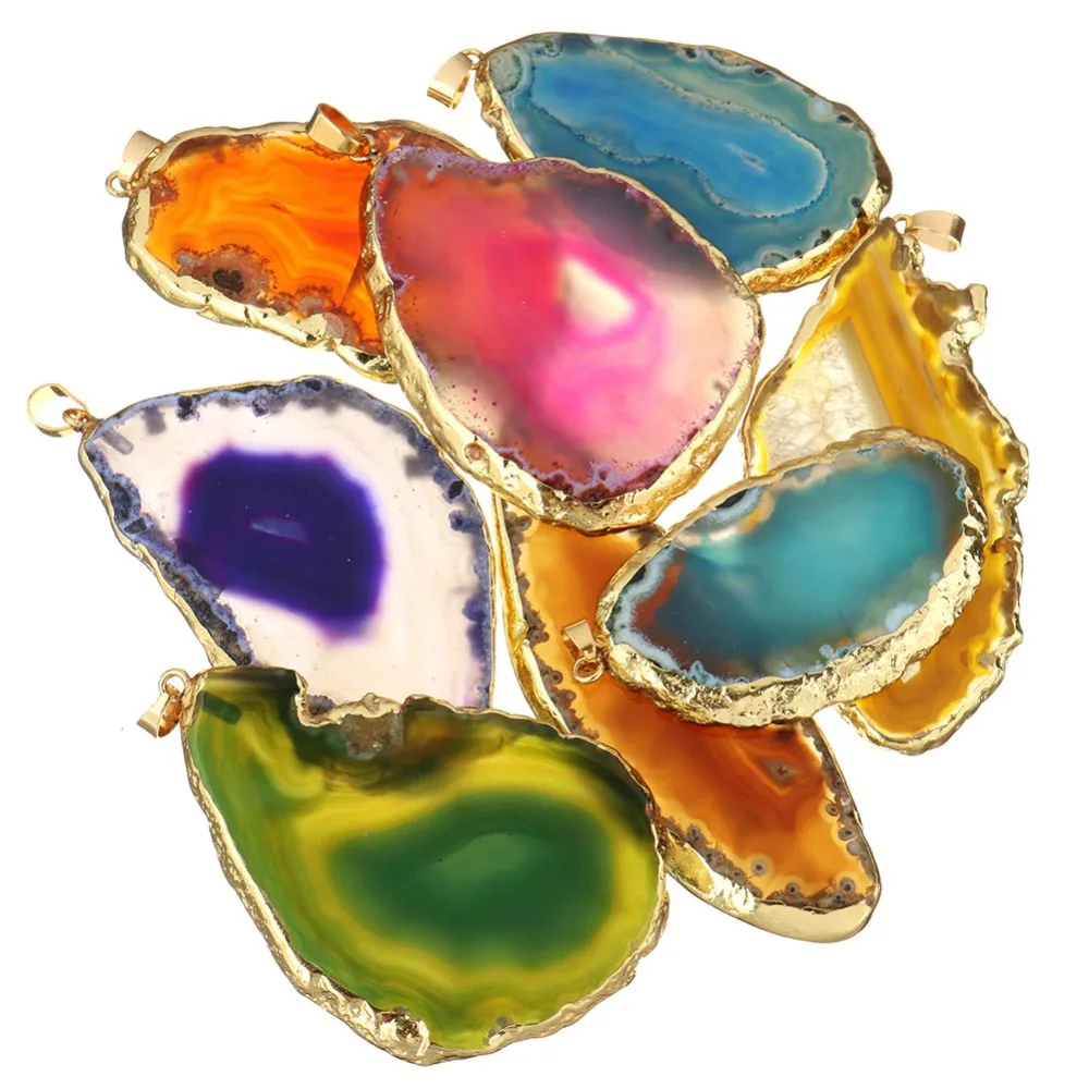 10pc Natural Onyx Charms Pendants Multi Colorful Slice Irregular Natural Agat Crystal Stone Quartz Pendant DIY Fit Necklaces
10pc Natural Onyx Charms Pendants Multi Colorful Slice Irregular Natural Agat Crystal Stone Quartz Pendant DIY Fit Necklaces