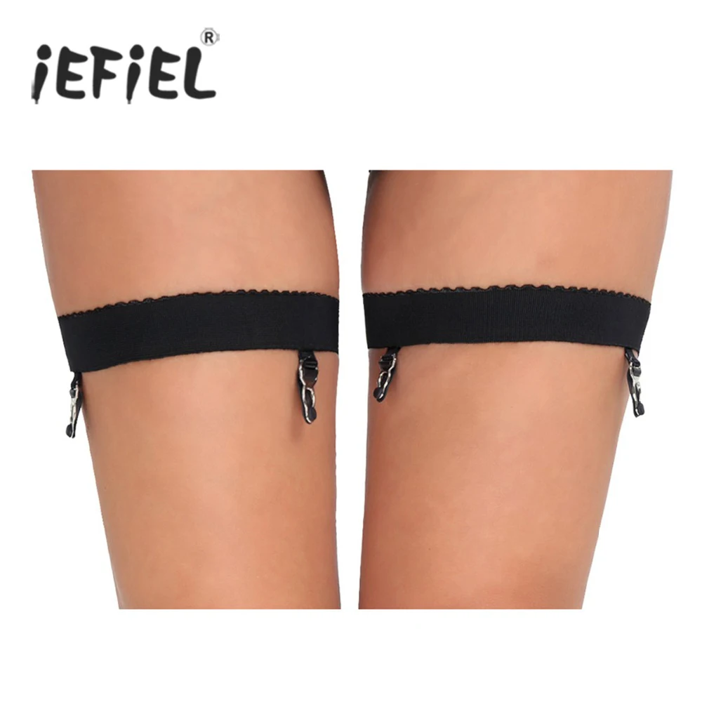 iEFiEL 1 Pair Black Women Antiskid Harness High Thigh Garter Belt Sock Holder Fastener Suspender with Clips for Costumes Party 
iEFiEL 1 Pair Black Women Antiskid Harness High Thigh Garter Belt Sock Holder Fastener Suspender with Clips for Costumes Party