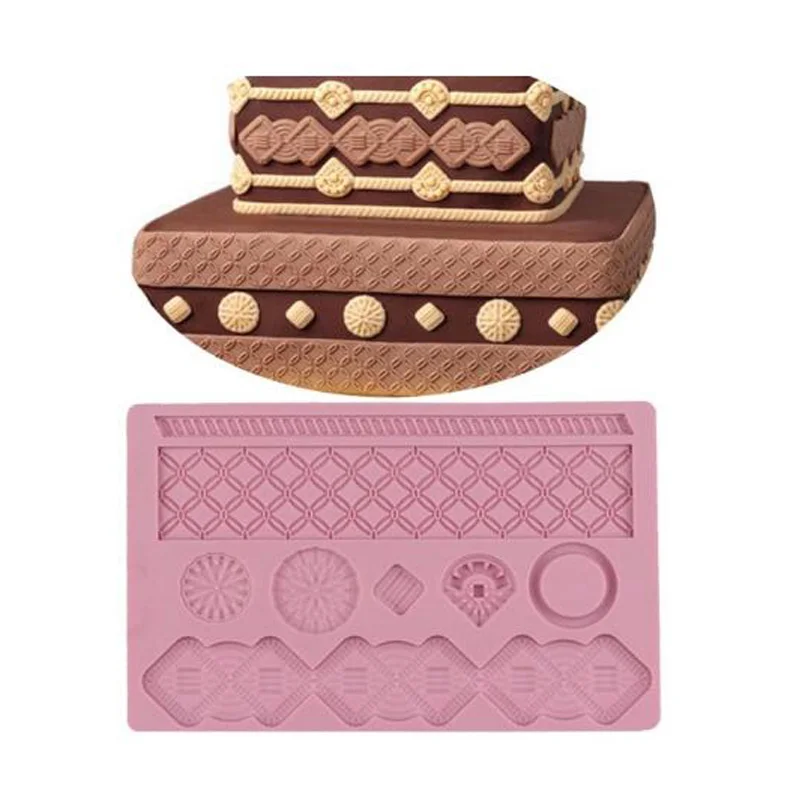 Fondant Cake Decorating Tools Lace Embossing Sugar Cake Mold Dessert Decoration Diy Kitchen Bakeware Tools Buttons Pottery Clay
Fondant Cake Decorating Tools Lace Embossing Sugar Cake Mold Dessert Decoration Diy Kitchen Bakeware Tools Buttons Pottery Clay