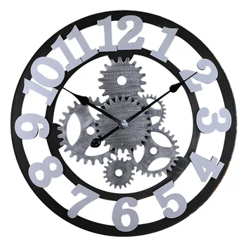 Gear wall clock retro industrial style large living room clocks creative home 3D handmade decorative wall charts 030 Y
Gear wall clock retro industrial style large living room clocks creative home 3D handmade decorative wall charts 030 Y