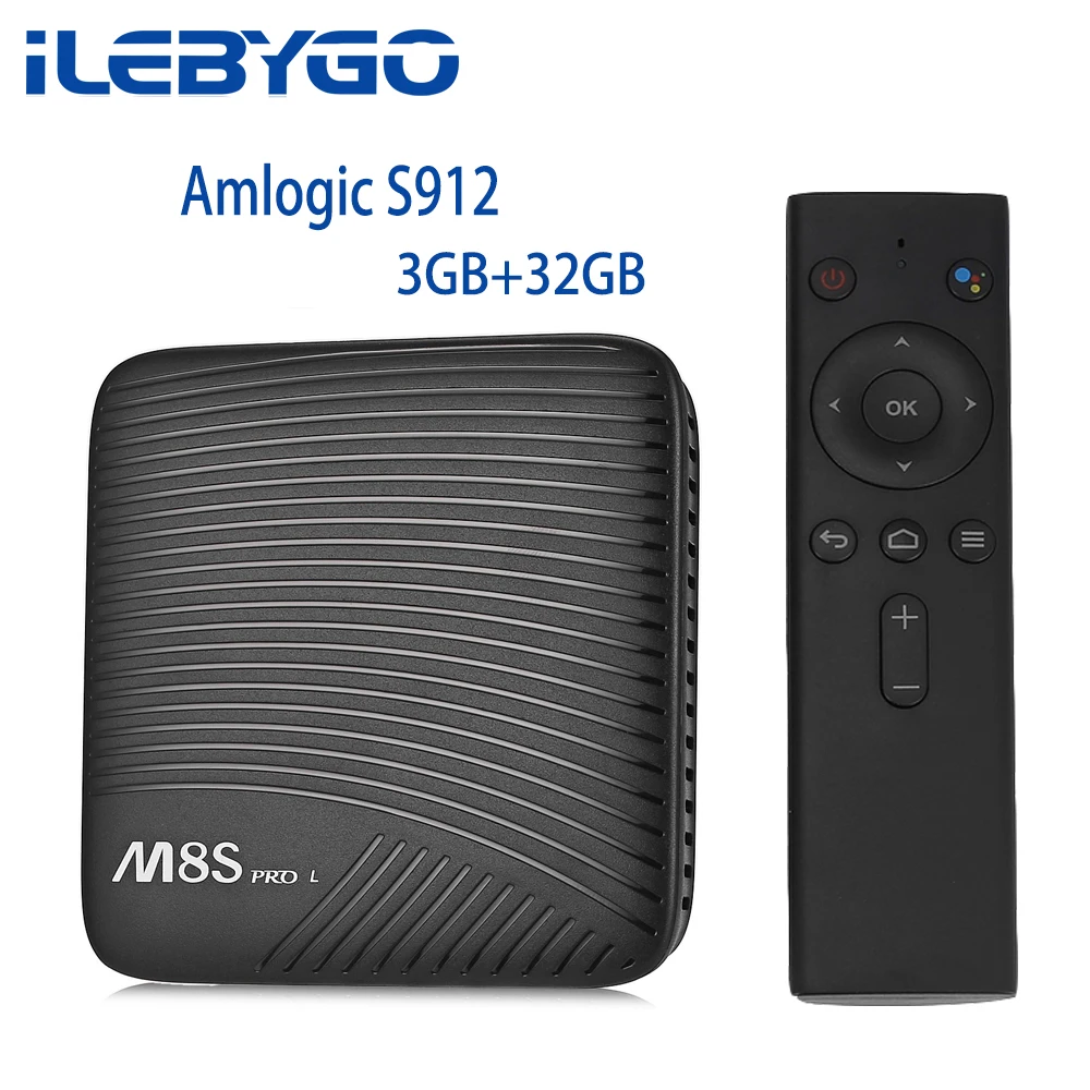 iLebygo M8S PRO L Android 7.1 TV BOX 4K HD WIFI Bluetooth Voice Remote Control Amlogic S912 TV BOX Smart Media Player 3GB 32GB
iLebygo M8S PRO L Android 7.1 TV BOX 4K HD WIFI Bluetooth Voice Remote Control Amlogic S912 TV BOX Smart Media Player 3GB 32GB