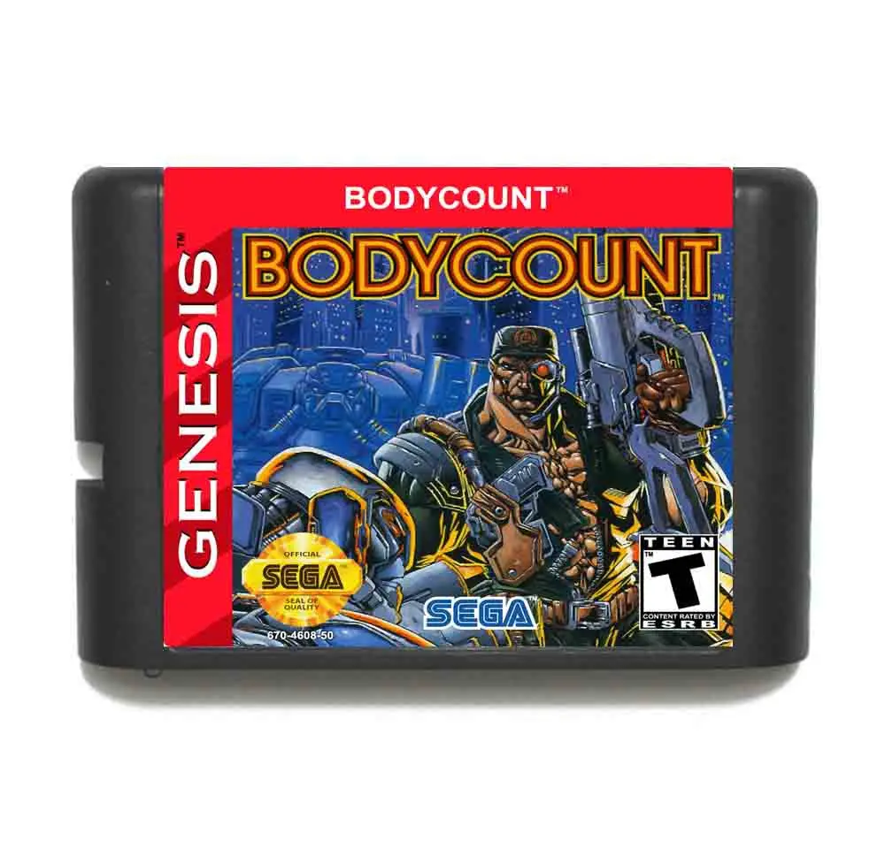 

Body Count 16 bit MD Game Card For Sega Mega Drive For Genesis