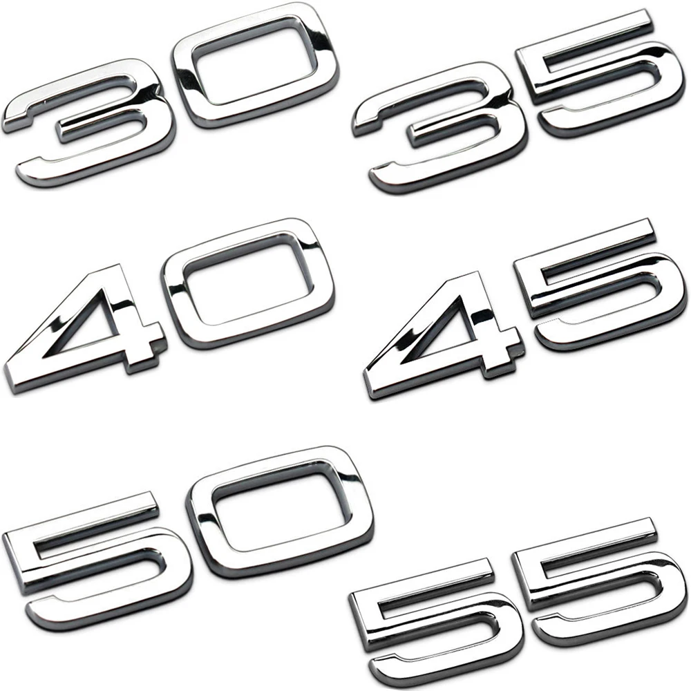 Chrome Numbers Sticker For Audi TT R8 S4 S3 S5 A3 A4 A5 A6 A7 A8 B6 B7 Q3 Q5 Q7 B8 C5 C6 Car Rear Tail Emblem Badge Accessories
Chrome Numbers Sticker For Audi TT R8 S4 S3 S5 A3 A4 A5 A6 A7 A8 B6 B7 Q3 Q5 Q7 B8 C5 C6 Car Rear Tail Emblem Badge Accessories