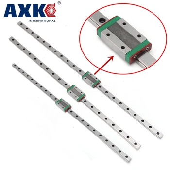 3D cnc Kossel Mini 9mm MR9 Miniature Linear Rail MGN9 Linear guideway + MGN9H Linear blocks carriage for ANY SIZE CUTTING