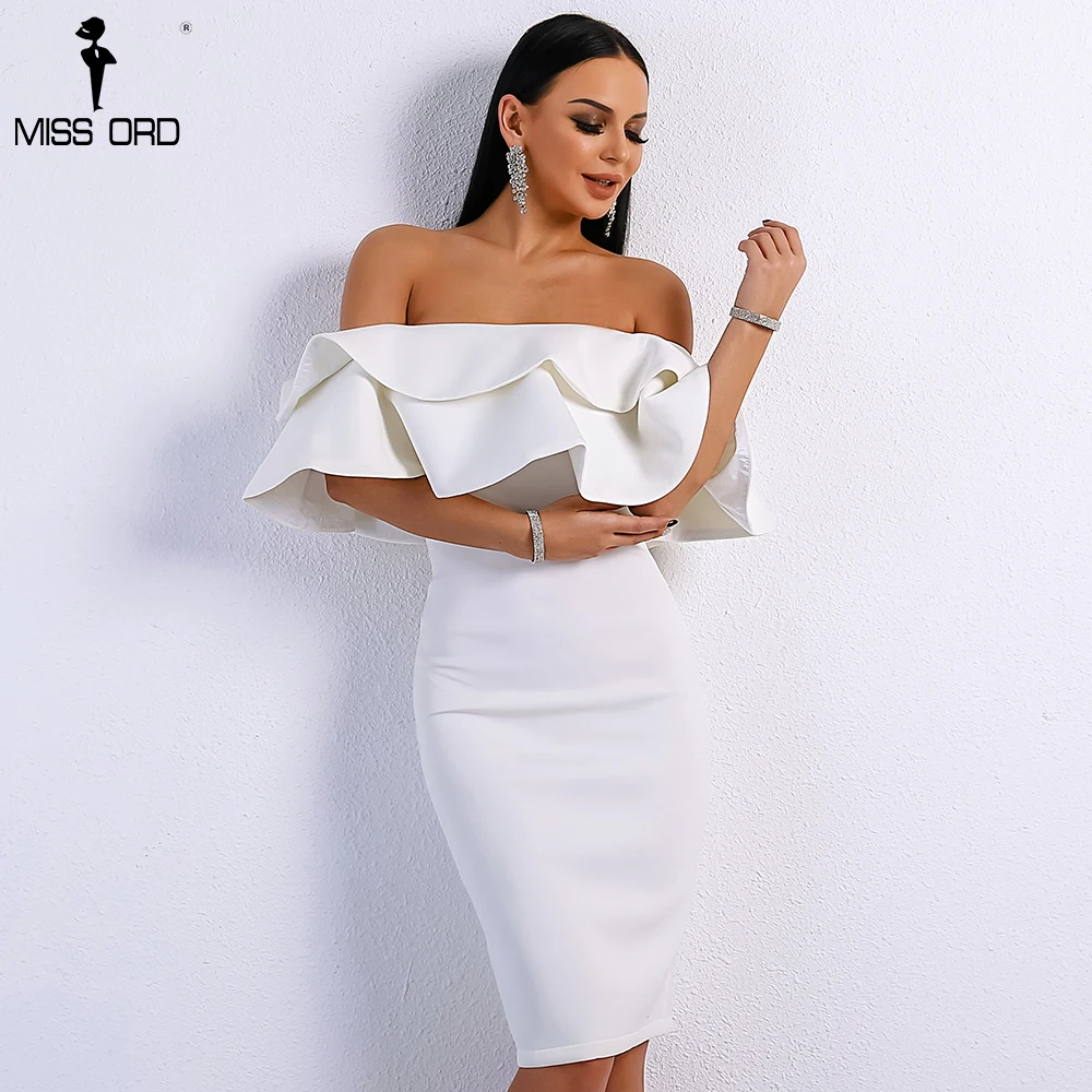 Missord 2019 Summer Sexy Off Shoulder Slash Neck Ruffles Backless Dresses Female Split Elegant Solid Color Dress FT9076-1
Missord 2019 Summer Sexy Off Shoulder Slash Neck Ruffles Backless Dresses Female Split Elegant Solid Color Dress FT9076-1
