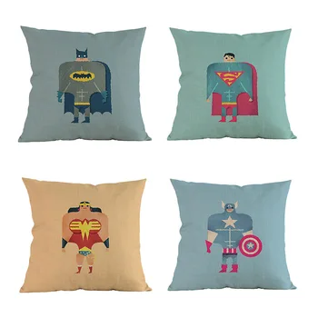 Cartoon Funny Superheroes Character Pattern Pillow Cases the Captain America Batman Flash Wolverine Wonder Woman Cushion Cover
Cartoon Funny Superheroes Character Pattern Pillow Cases the Captain America Batman Flash Wolverine Wonder Woman Cushion Cover