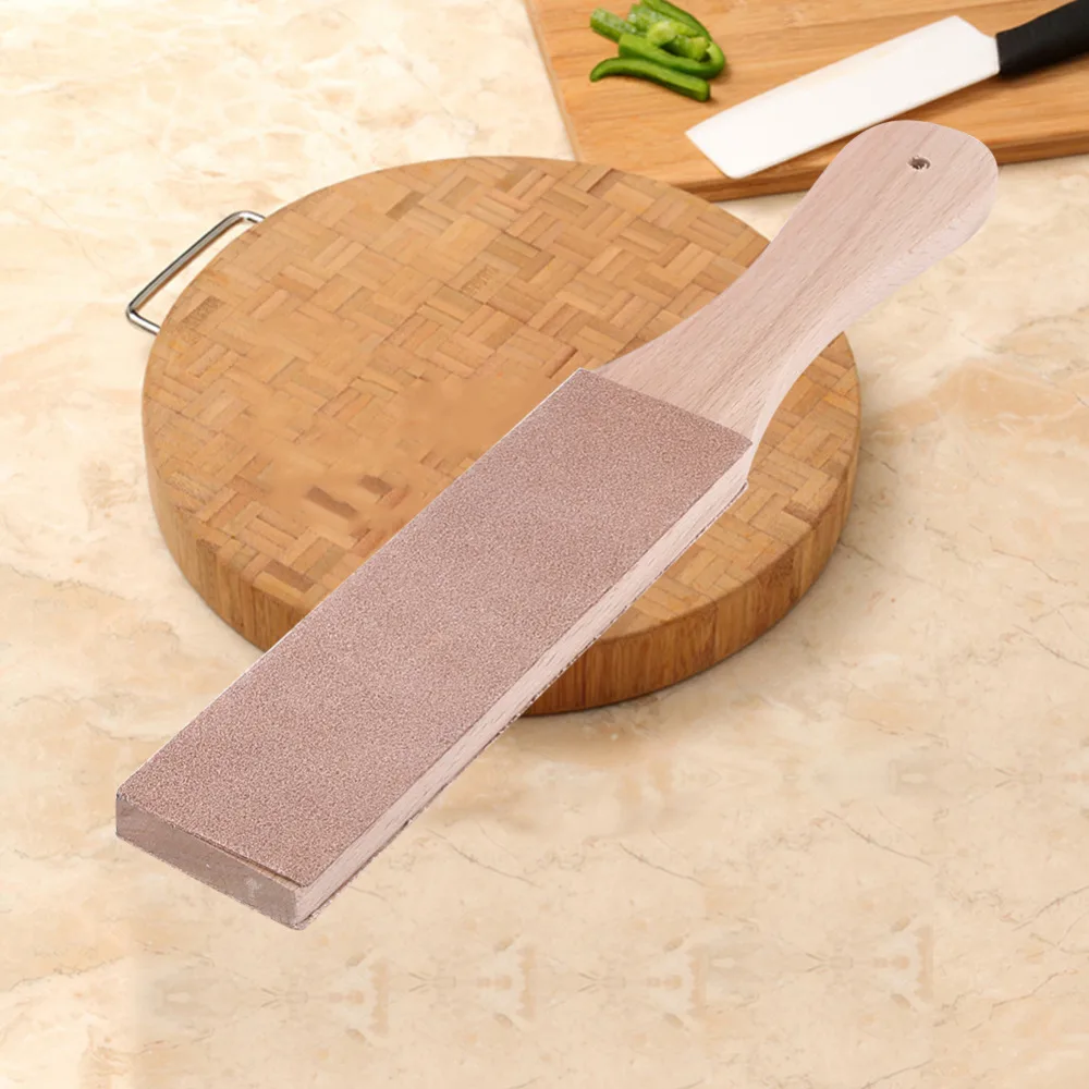 Wooden Handle Leather Knife Sharpener Knife Strop Sharpening Handmade Polishing Board Home Sharpening Tool
Wooden Handle Leather Knife Sharpener Knife Strop Sharpening Handmade Polishing Board Home Sharpening Tool