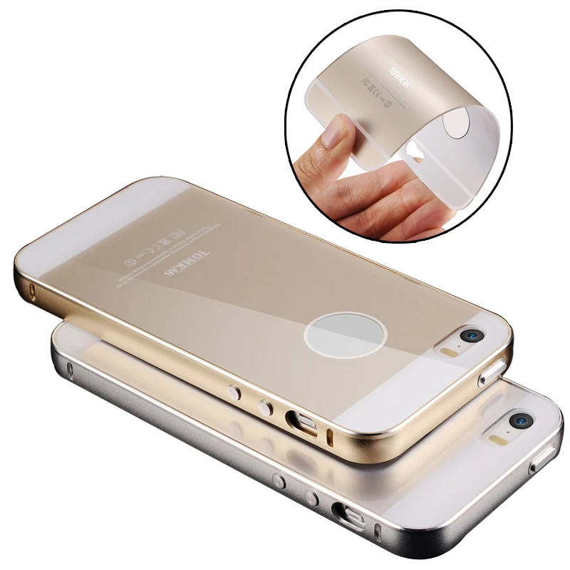 Case For iPhone 5 5s SE Phone 2 IN 1 Hard Aluminum Frame + Flexible Acrylic Back Cover Case Coque For iPhone 5 5s Capinha Tomkas
Case For iPhone 5 5s SE Phone 2 IN 1 Hard Aluminum Frame + Flexible Acrylic Back Cover Case Coque For iPhone 5 5s Capinha Tomkas