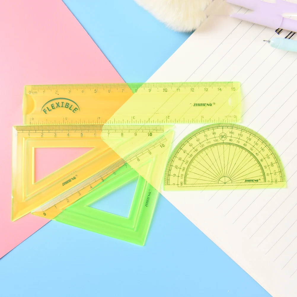 1set Creative Double Scale Flexible Soft Straight School Drawing Ruler Set Supplies Plastic Ruler For Kids Student
1set Creative Double Scale Flexible Soft Straight School Drawing Ruler Set Supplies Plastic Ruler For Kids Student