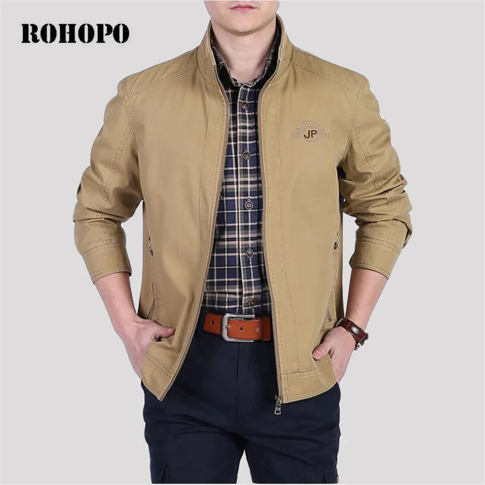 ROHOPO Jacket Man Thick cotton Military jacket bomber Army Green Pure Cotton outwear 2019 new washed Cotton hombre jacket
ROHOPO Jacket Man Thick cotton Military jacket bomber Army Green Pure Cotton outwear 2019 new washed Cotton hombre jacket