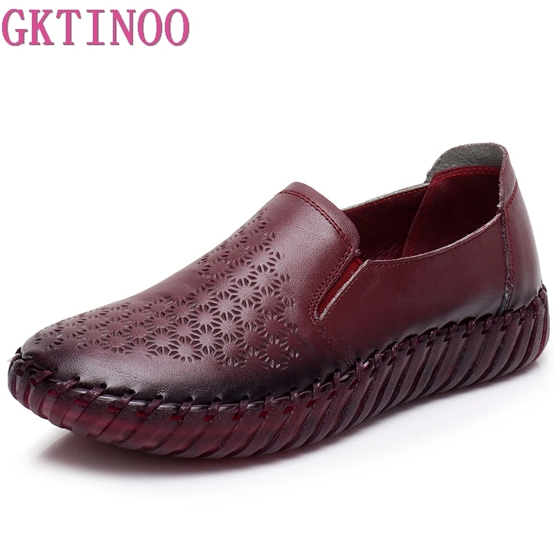 GKTINOO Summer Hollow Out Handmade Shoes Woman Genuine Leather Soft Bottom Comfortable Breathable Flat Casual Leather Shoes Flat
GKTINOO Summer Hollow Out Handmade Shoes Woman Genuine Leather Soft Bottom Comfortable Breathable Flat Casual Leather Shoes Flat