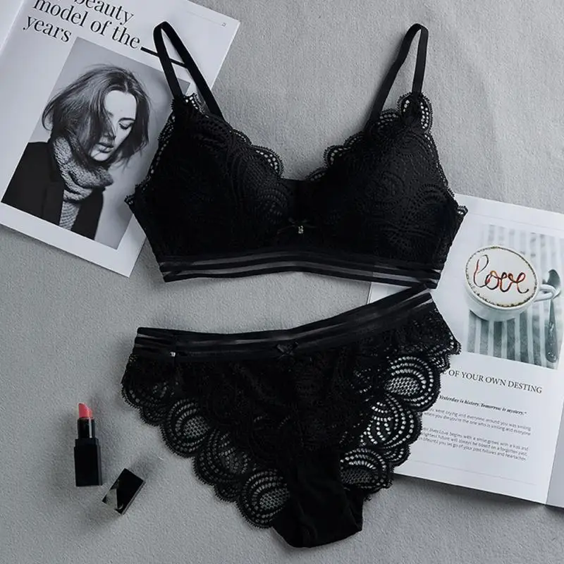 Black Sexy Bra Sets Fashion No Steel Ring Lace Light Purple Bra Briefs Set Triangle Thin mold Cup Floral Women Green Underwear
Black Sexy Bra Sets Fashion No Steel Ring Lace Light Purple Bra Briefs Set Triangle Thin mold Cup Floral Women Green Underwear