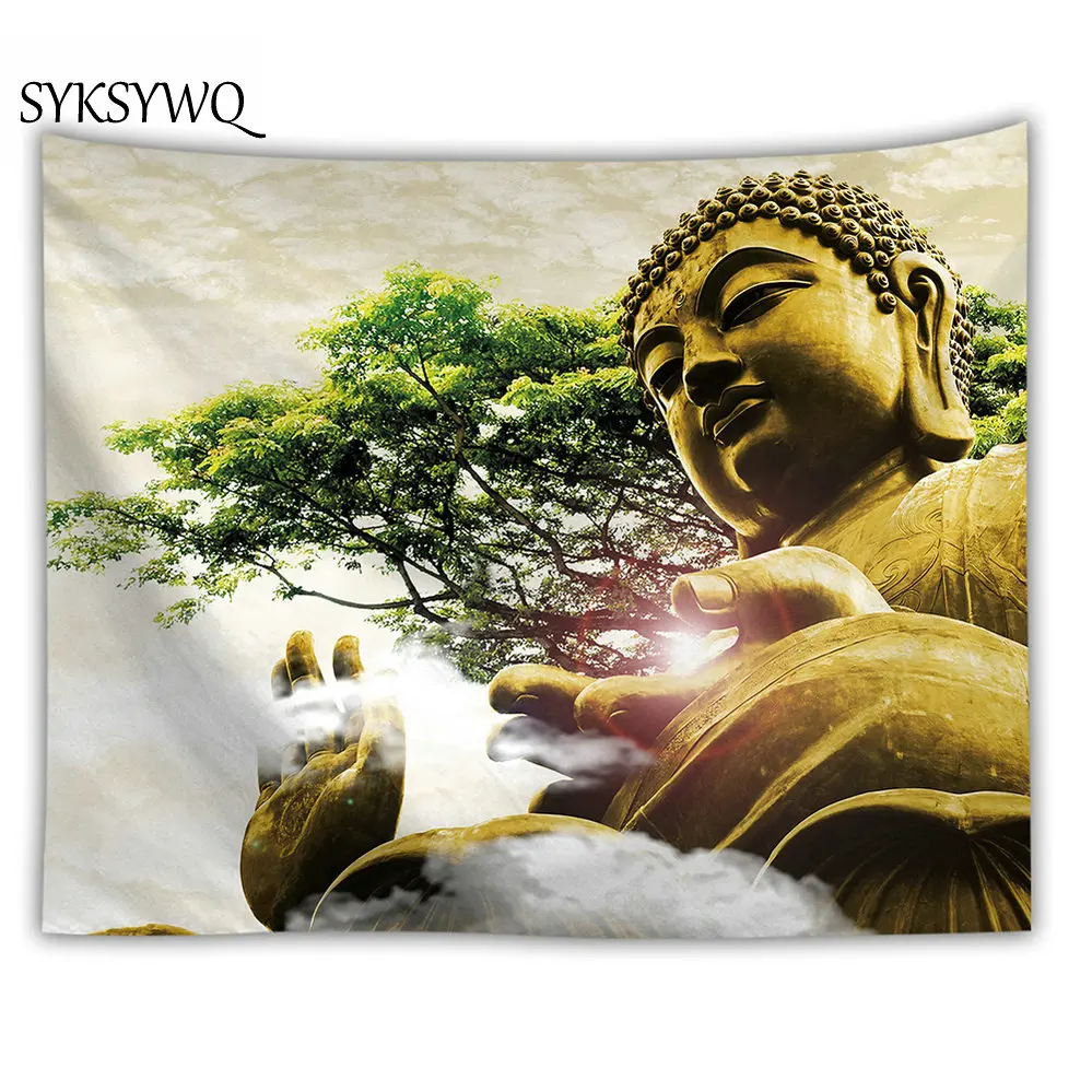 Retro Buddha Statue Print Tapestry Wallpaper Wall Hanging Green Tree for Living Room Wall Art Blanket
Retro Buddha Statue Print Tapestry Wallpaper Wall Hanging Green Tree for Living Room Wall Art Blanket