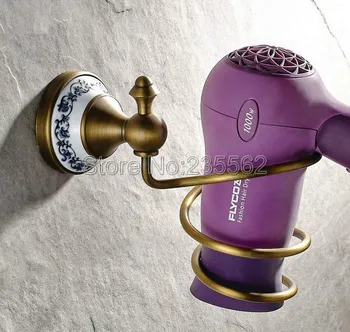 Antique Brushed Brass Porcelain Base Bathroom Accessories Spiral Hair Dryer Blower Holder Rack lba403
Antique Brushed Brass Porcelain Base Bathroom Accessories Spiral Hair Dryer Blower Holder Rack lba403