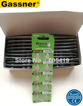 400cards/Lot ( 4000PCS) Mercury free AG10 LR1130 389 SR1130 189 LR54 V10GA 1.5V alkaline button cell battery
400cards/Lot ( 4000PCS) Mercury free AG10 LR1130 389 SR1130 189 LR54 V10GA 1.5V alkaline button cell battery