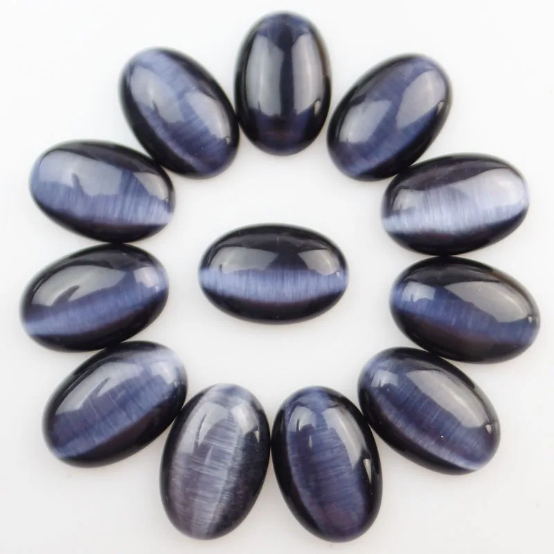 Free Shipping YUTENG 12Pcs Dark Blue Cat Eye Gem Oval CAB CABOCHON 25x18x7mm SHX169
Free Shipping YUTENG 12Pcs Dark Blue Cat Eye Gem Oval CAB CABOCHON 25x18x7mm SHX169
