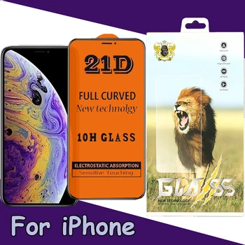 1000pcs 21D Full Cover Screen Protector Tempered Glass For iPhone 11 Pro Max XS XR X 8 7 6 6S Plus Printing Guard Film With Box
1000pcs 21D Full Cover Screen Protector Tempered Glass For iPhone 11 Pro Max XS XR X 8 7 6 6S Plus Printing Guard Film With Box