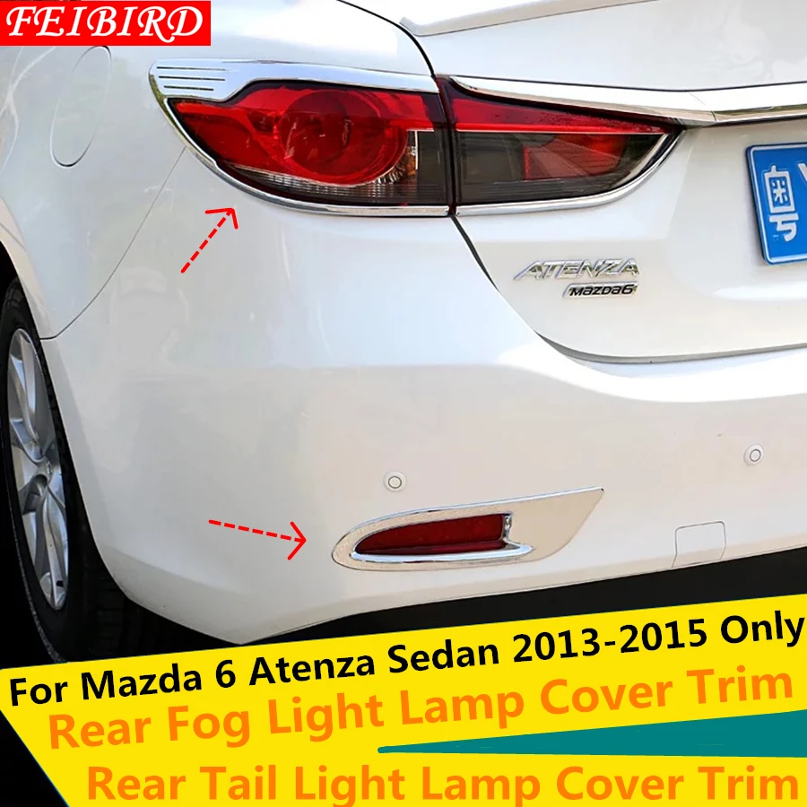 ABS Chrome Rear Tail Light Lamp Rear Fog Light Lamp Cover Trim Exterior For Mazda 6 Atenza Sedan 2013 2014 2015 Bright style
ABS Chrome Rear Tail Light Lamp Rear Fog Light Lamp Cover Trim Exterior For Mazda 6 Atenza Sedan 2013 2014 2015 Bright style