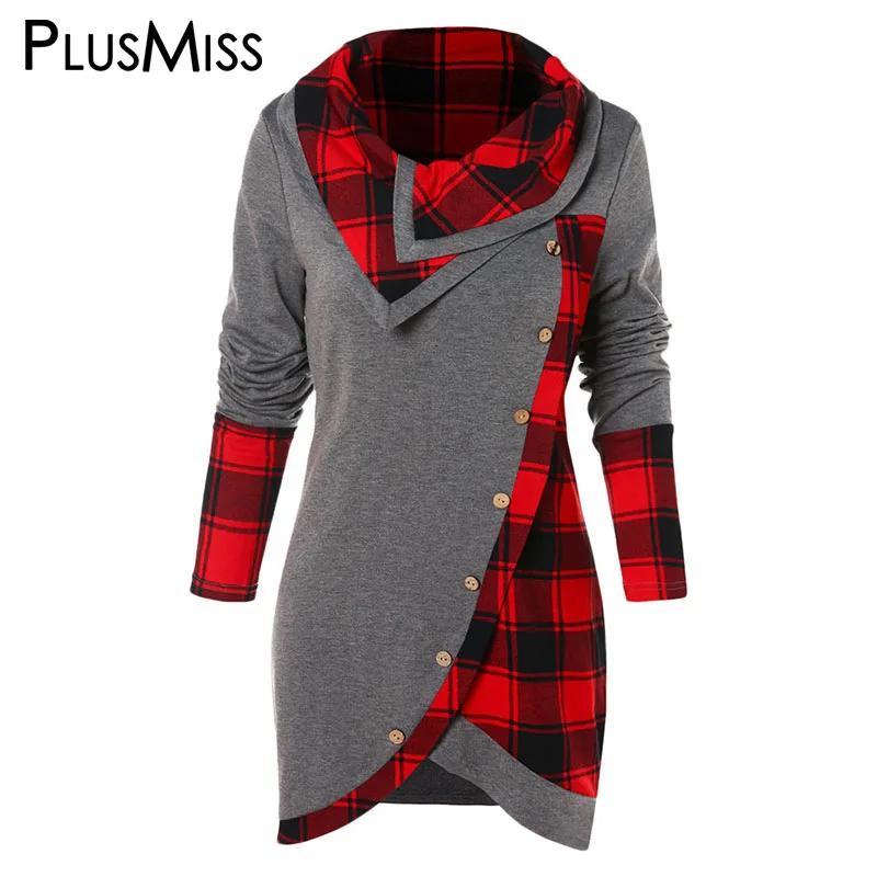 PlusMiss Plus Size 2XL Tartan Tulip Front Long Sweatshirt Women Checked Plaid Hoodies Pullover Female Oversized Hooded Tracksuit
PlusMiss Plus Size 2XL Tartan Tulip Front Long Sweatshirt Women Checked Plaid Hoodies Pullover Female Oversized Hooded Tracksuit