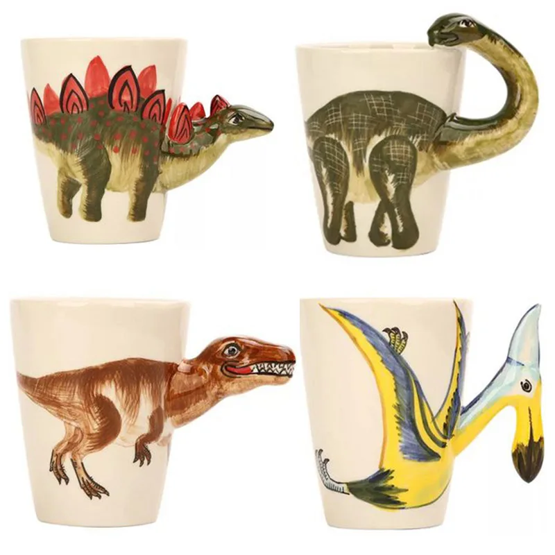 New 3D Dinosaur 350mL Coffee Mugs Handpatied Funny Tea Mugs Ceramic Cartoon Mark Pterosaur Stegosaurus Tyrannosaurus Drinkware
New 3D Dinosaur 350mL Coffee Mugs Handpatied Funny Tea Mugs Ceramic Cartoon Mark Pterosaur Stegosaurus Tyrannosaurus Drinkware