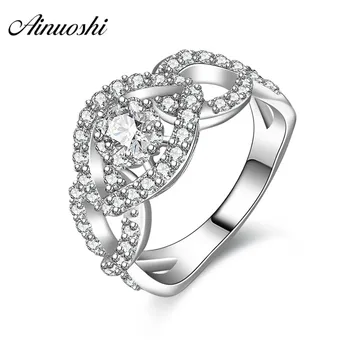 AINUOSHI Trendy 925 Sterling Silver Women Wedding Hallow Ring Lady Engagement Anniversary Ring Lover Party Anniversar Jewelry
AINUOSHI Trendy 925 Sterling Silver Women Wedding Hallow Ring Lady Engagement Anniversary Ring Lover Party Anniversar Jewelry