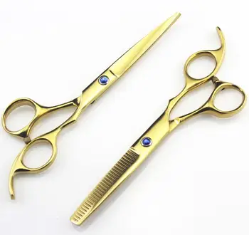 Professional 5.5 & 6.0 inch titanium gold Hairdressing Scissors Cutting shears Thinning Barber hair scissors set styling tools
Professional 5.5 & 6.0 inch titanium gold Hairdressing Scissors Cutting shears Thinning Barber hair scissors set styling tools