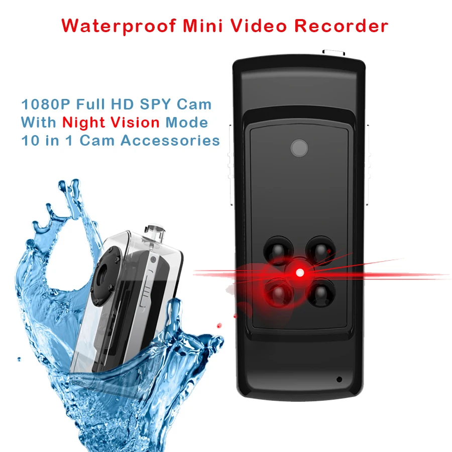 1080P Waterproof Digital Camera HD Mini Sport Camcorde Night Vision Video Recorder Smallest Cam
1080P Waterproof Digital Camera HD Mini Sport Camcorde Night Vision Video Recorder Smallest Cam