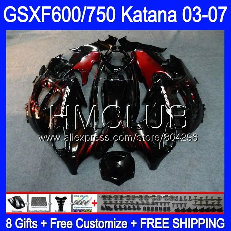 Bodys For SUZUKI KATANA GSXF600 2003 2004 2005 2006 2007 8HM.12 GSX600F GSXF 600 750 GSXF750 03 04 05 06 07 Red flames Fairing
Bodys For SUZUKI KATANA GSXF600 2003 2004 2005 2006 2007 8HM.12 GSX600F GSXF 600 750 GSXF750 03 04 05 06 07 Red flames Fairing