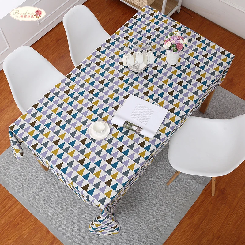 Proud Rose Colored Triangles Linen Table Cloth Geometric Print Tablecloths Home Rectangular Table Cover Dust-proof Towel
Proud Rose Colored Triangles Linen Table Cloth Geometric Print Tablecloths Home Rectangular Table Cover Dust-proof Towel