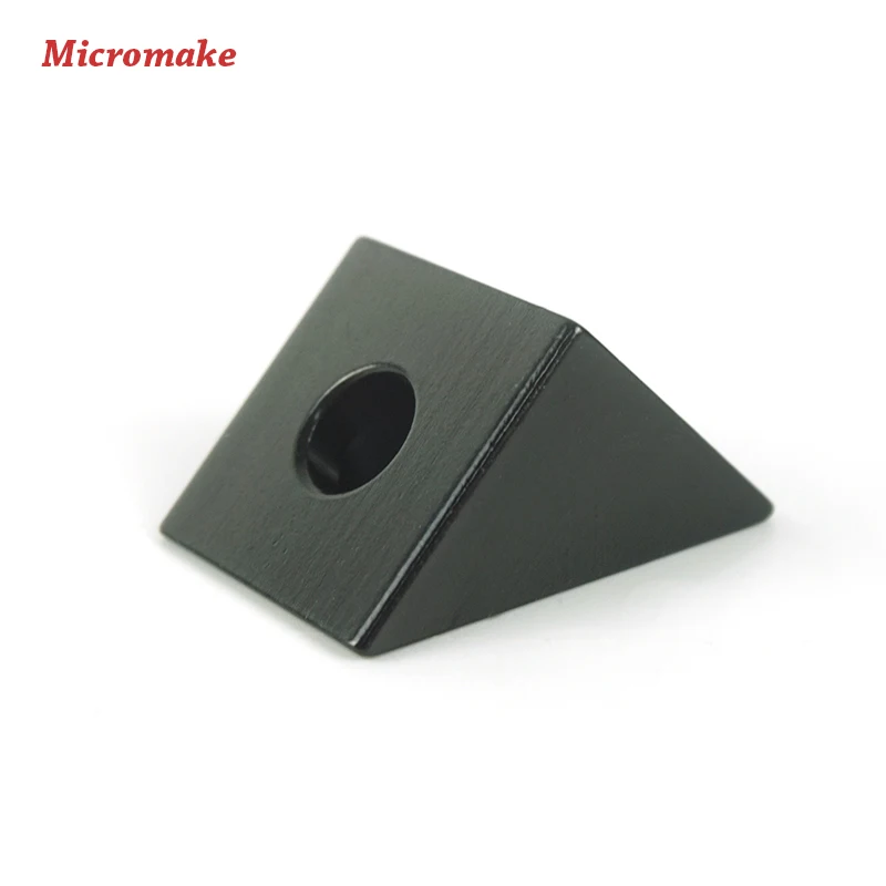 Micromake 3D Printer Parts 10pcs/lot for Openbuilds Black Angle Connector Triangular Aluminum Piece Blast Oxidation
Micromake 3D Printer Parts 10pcs/lot for Openbuilds Black Angle Connector Triangular Aluminum Piece Blast Oxidation