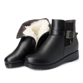 2019 New Winter Boots Women Shoes Large Size Genuine Leather Boots Warm Fur One Wool Women Boots Non-slip Comfort Martin Boots
2019 New Winter Boots Women Shoes Large Size Genuine Leather Boots Warm Fur One Wool Women Boots Non-slip Comfort Martin Boots