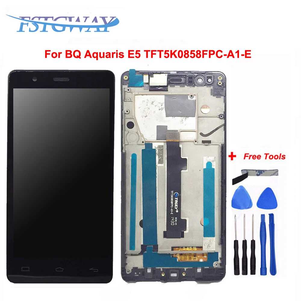For BQ Aquaris E5 TFT5K0858FPC-A1-E Complete LCD+Tactil Touch Screen Digitizer Pantalla With Frame
For BQ Aquaris E5 TFT5K0858FPC-A1-E Complete LCD+Tactil Touch Screen Digitizer Pantalla With Frame