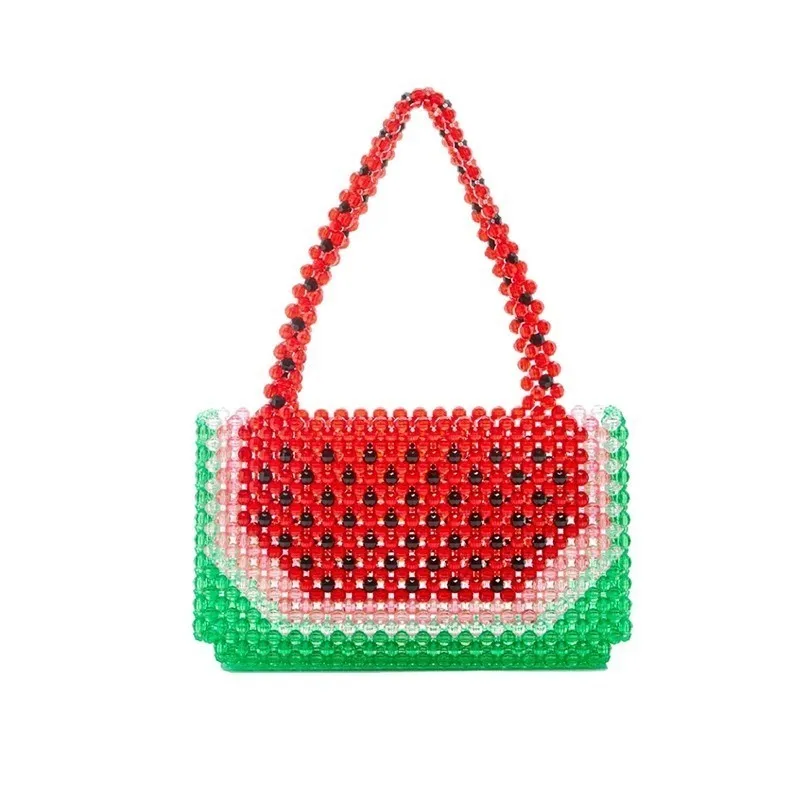 Pearls Hand Mini Big Red Bag Woman Beaded Watermelon Totes Women Party Handbag Summer Beach Bags Fahion Ladies Handbags
Pearls Hand Mini Big Red Bag Woman Beaded Watermelon Totes Women Party Handbag Summer Beach Bags Fahion Ladies Handbags