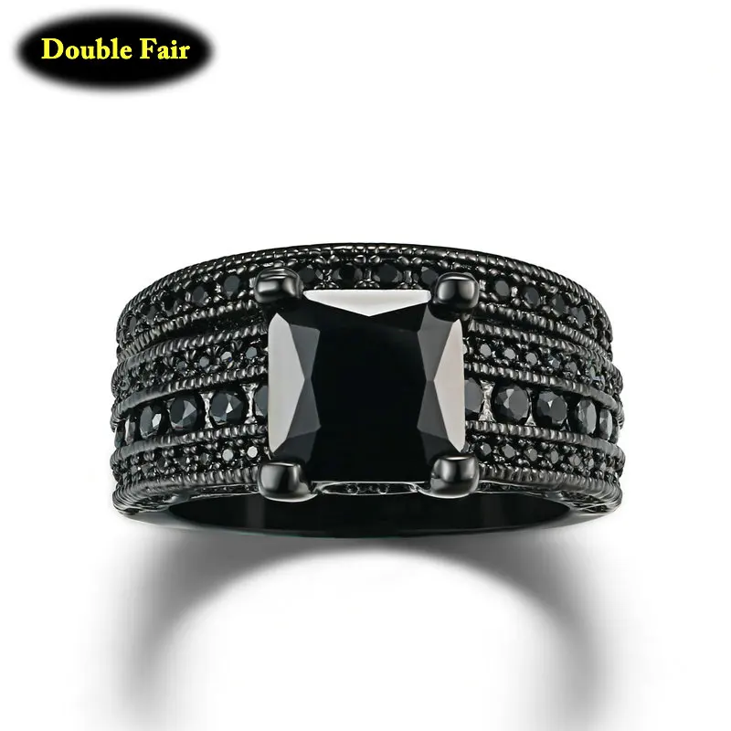 Top Quality Black Nano Cubic Zirconia Rings Sets Black Gold Color Fashion Brand Cubic Zirconia Party Jewelry For Women DWR629
Top Quality Black Nano Cubic Zirconia Rings Sets Black Gold Color Fashion Brand Cubic Zirconia Party Jewelry For Women DWR629