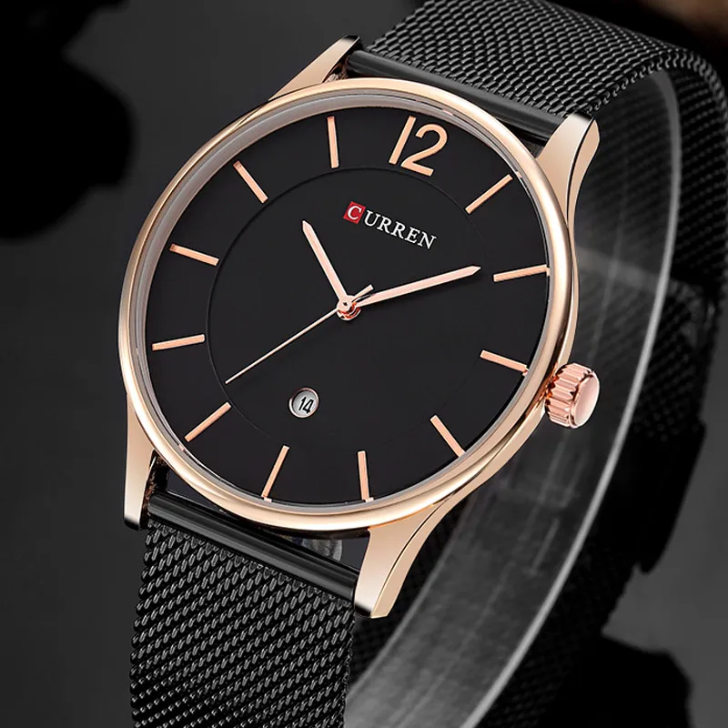 CURREN Top Watches Men Luxury Brand Mesh Steel Strap Slim Male Clock Men Watch Business Fashion Casual Watches relogio masculino
CURREN Top Watches Men Luxury Brand Mesh Steel Strap Slim Male Clock Men Watch Business Fashion Casual Watches relogio masculino