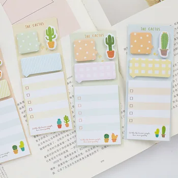 1PCS New Creative 4 Style Cactus Memo Pad Paper Post Notes Sticky Notes Notepad Stationery Papeleria Office School Supplies
1PCS New Creative 4 Style Cactus Memo Pad Paper Post Notes Sticky Notes Notepad Stationery Papeleria Office School Supplies