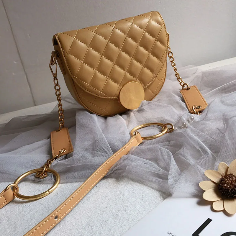 Diamond Lattice Saddle Bags for Women 2019 Luxury Handbags Women Bags Designer Genuine Leather Chain Shoulder Crossbody Bags
Diamond Lattice Saddle Bags for Women 2019 Luxury Handbags Women Bags Designer Genuine Leather Chain Shoulder Crossbody Bags