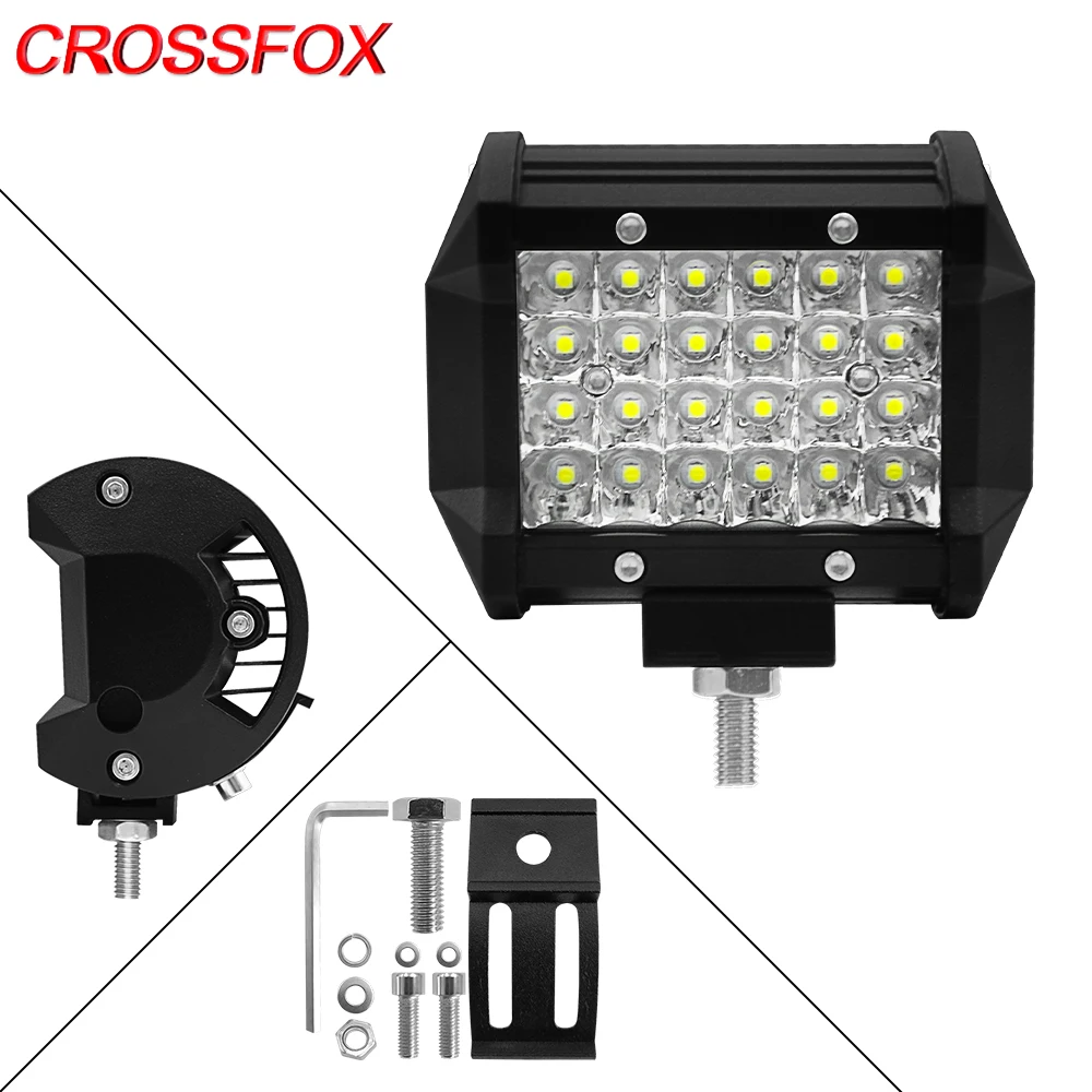 CROSSFOX 72W 4 Inch 6000K Combo Work Light Bar LED Bar For Tractor UTE Jeep Offroad SUV UTV ATV Truck Boat Auto Fog Lamp
CROSSFOX 72W 4 Inch 6000K Combo Work Light Bar LED Bar For Tractor UTE Jeep Offroad SUV UTV ATV Truck Boat Auto Fog Lamp
