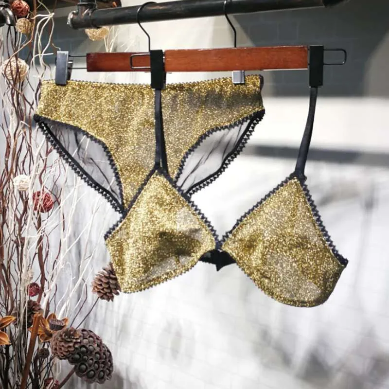 Wriufred Comfortable Plus Size Bra Sets Temptation Wild Triangle Cup Underwear Gold Sliver Ultra thin Sexy Lingerie Sets
Wriufred Comfortable Plus Size Bra Sets Temptation Wild Triangle Cup Underwear Gold Sliver Ultra thin Sexy Lingerie Sets